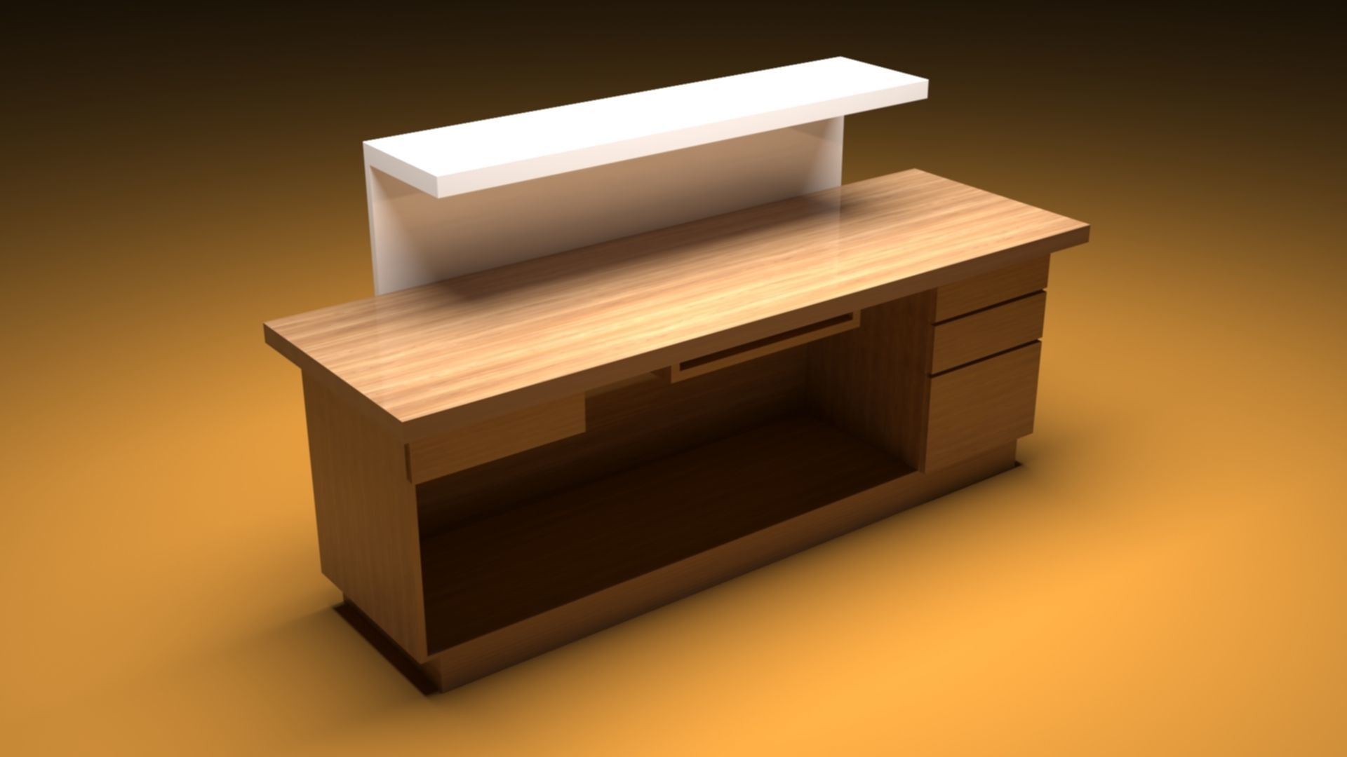 RECEIPTION DESK 3D model_1