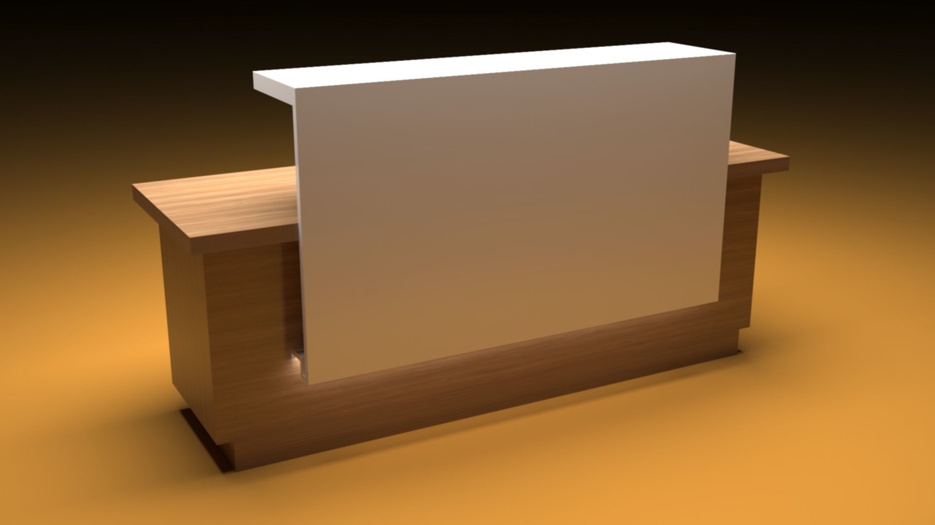 RECEIPTION DESK 3D model_2