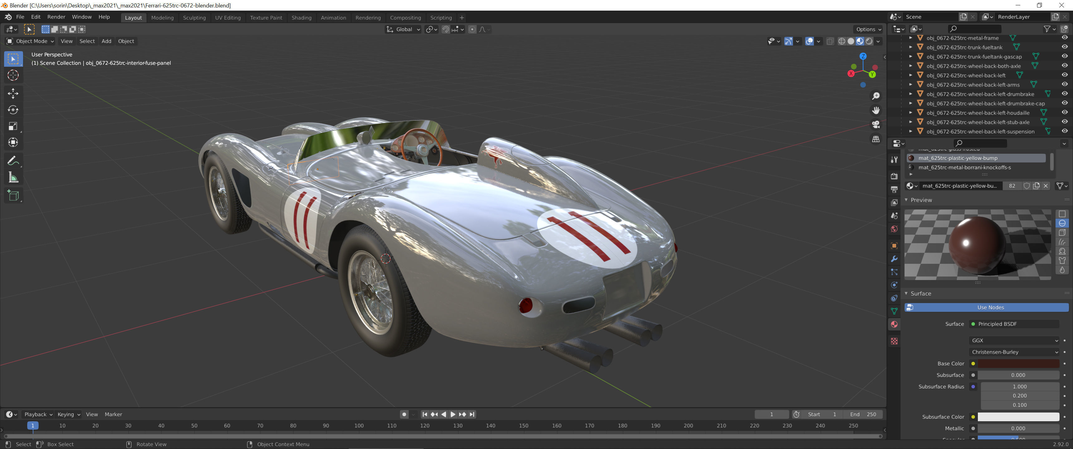 Ferrari 625 TRC Spider - 0672 MDTR 3D model_115
