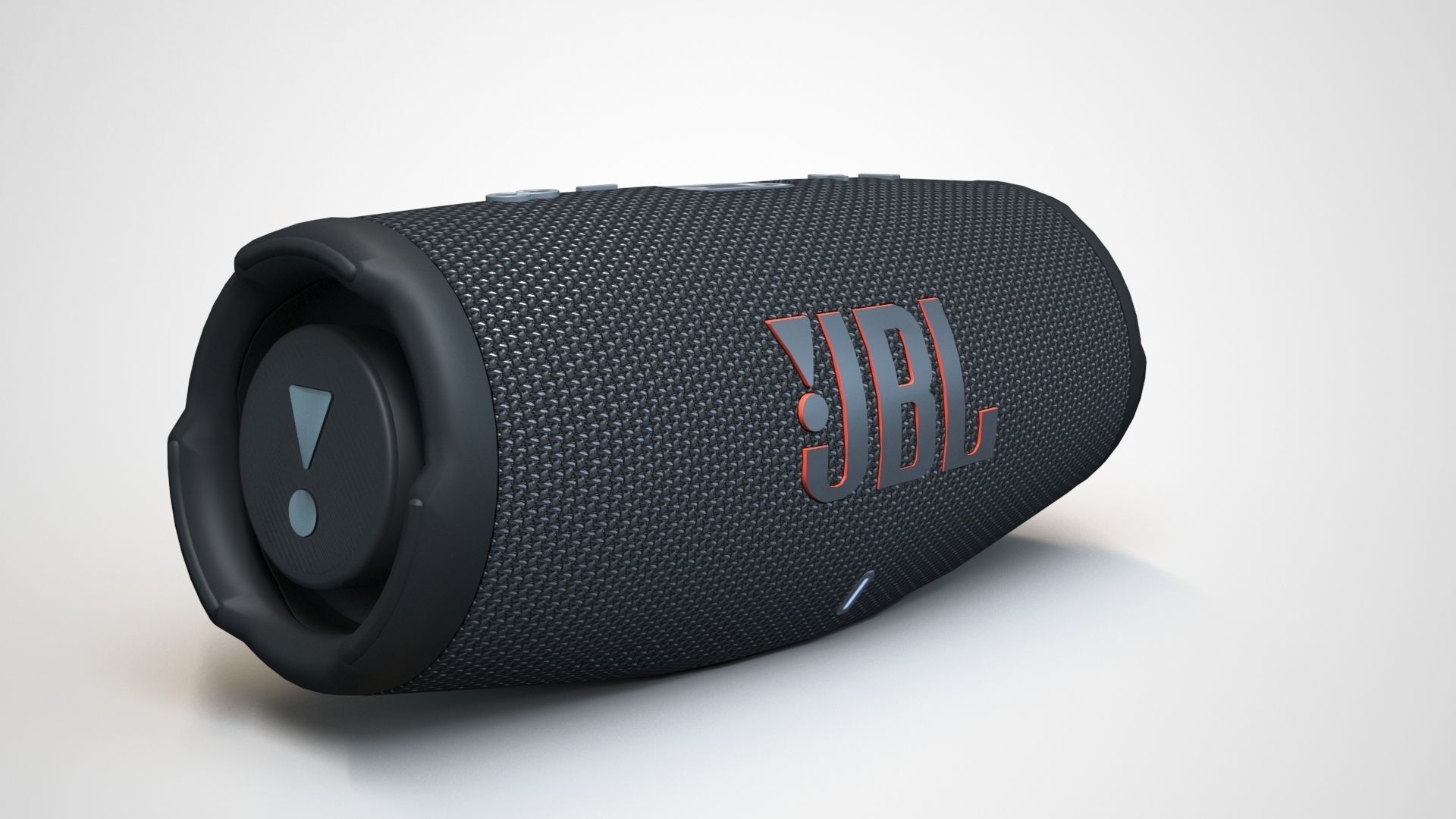 JBL Carge 5 Black Low-poly 3D model_18