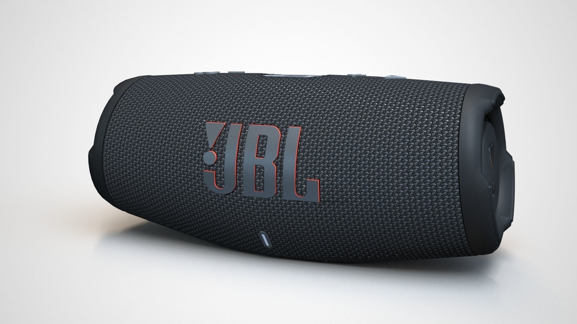 JBL Carge 5 Black Low-poly 3D model_47