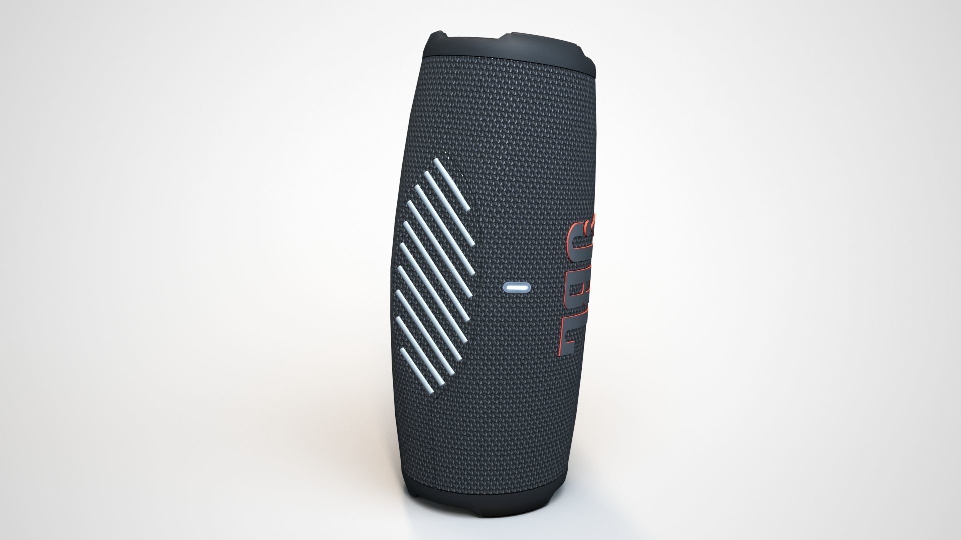 JBL Carge 5 Black Low-poly 3D model_12