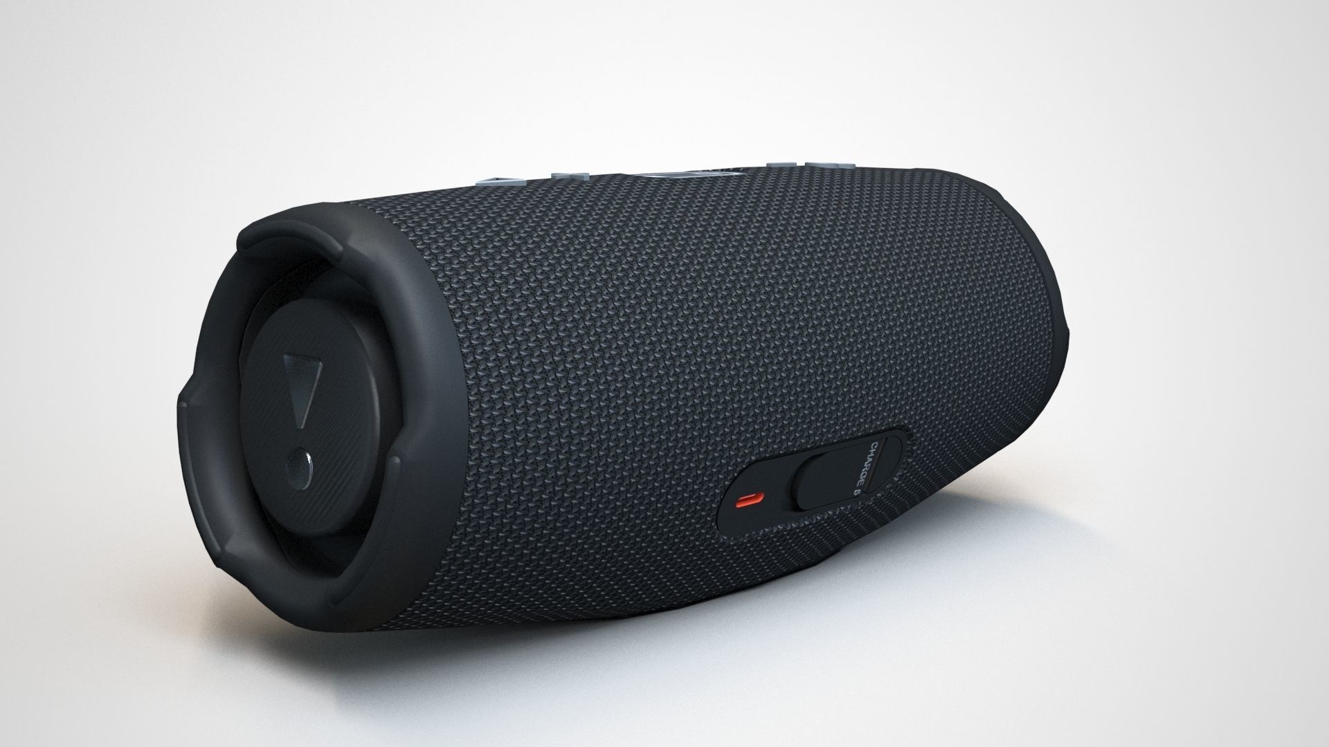 JBL Carge 5 Black Low-poly 3D model_36