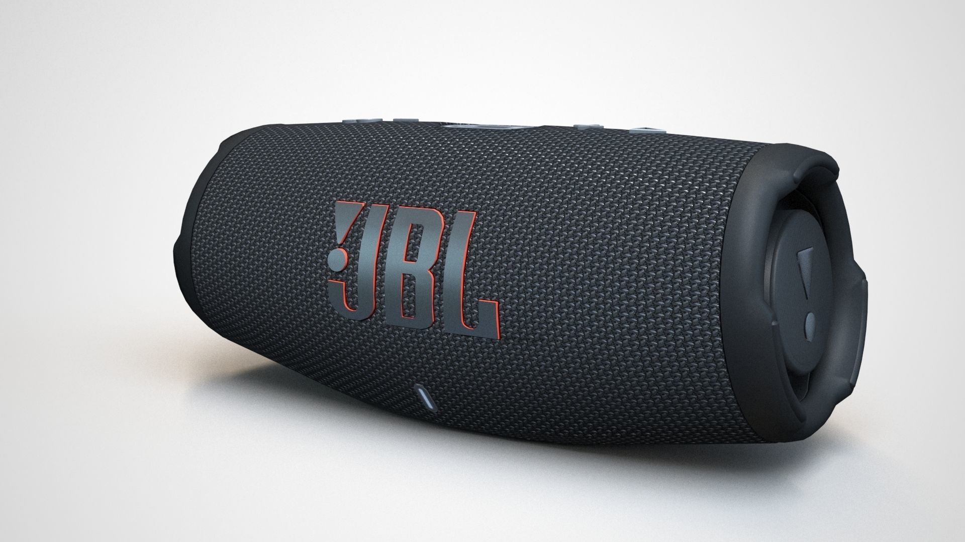 JBL Carge 5 Black Low-poly 3D model_46