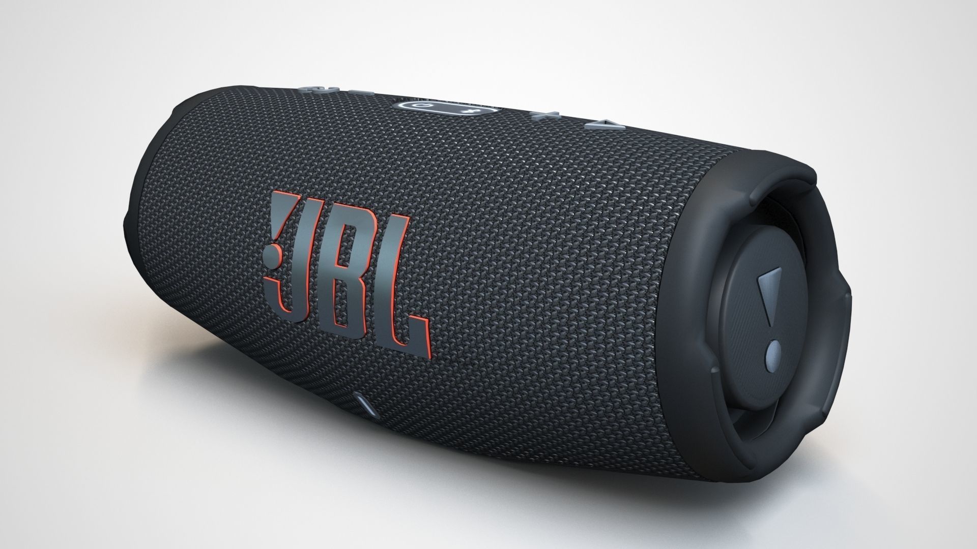 JBL Carge 5 Black Low-poly 3D model_4