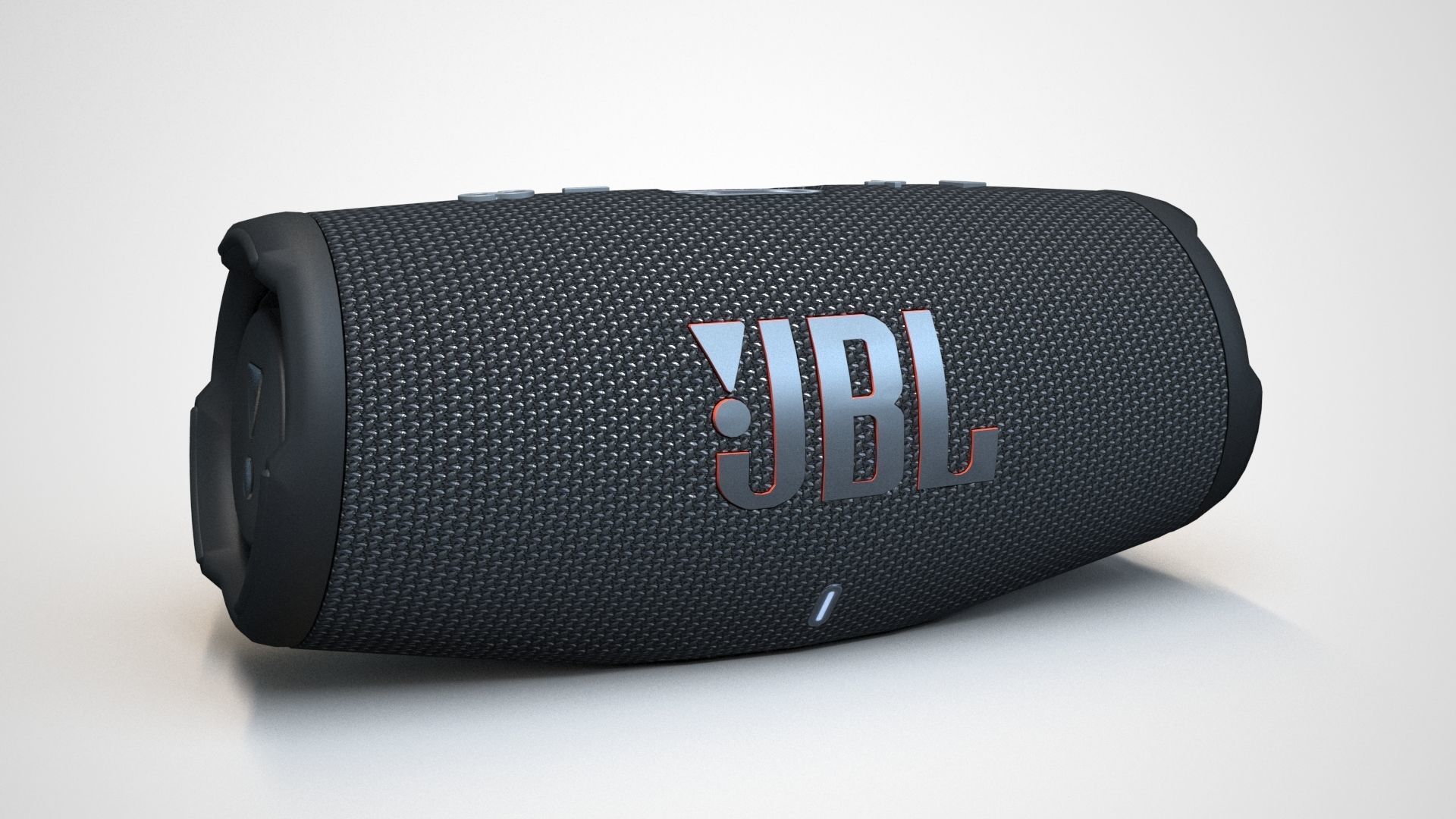 JBL Carge 5 Black Low-poly 3D model_52