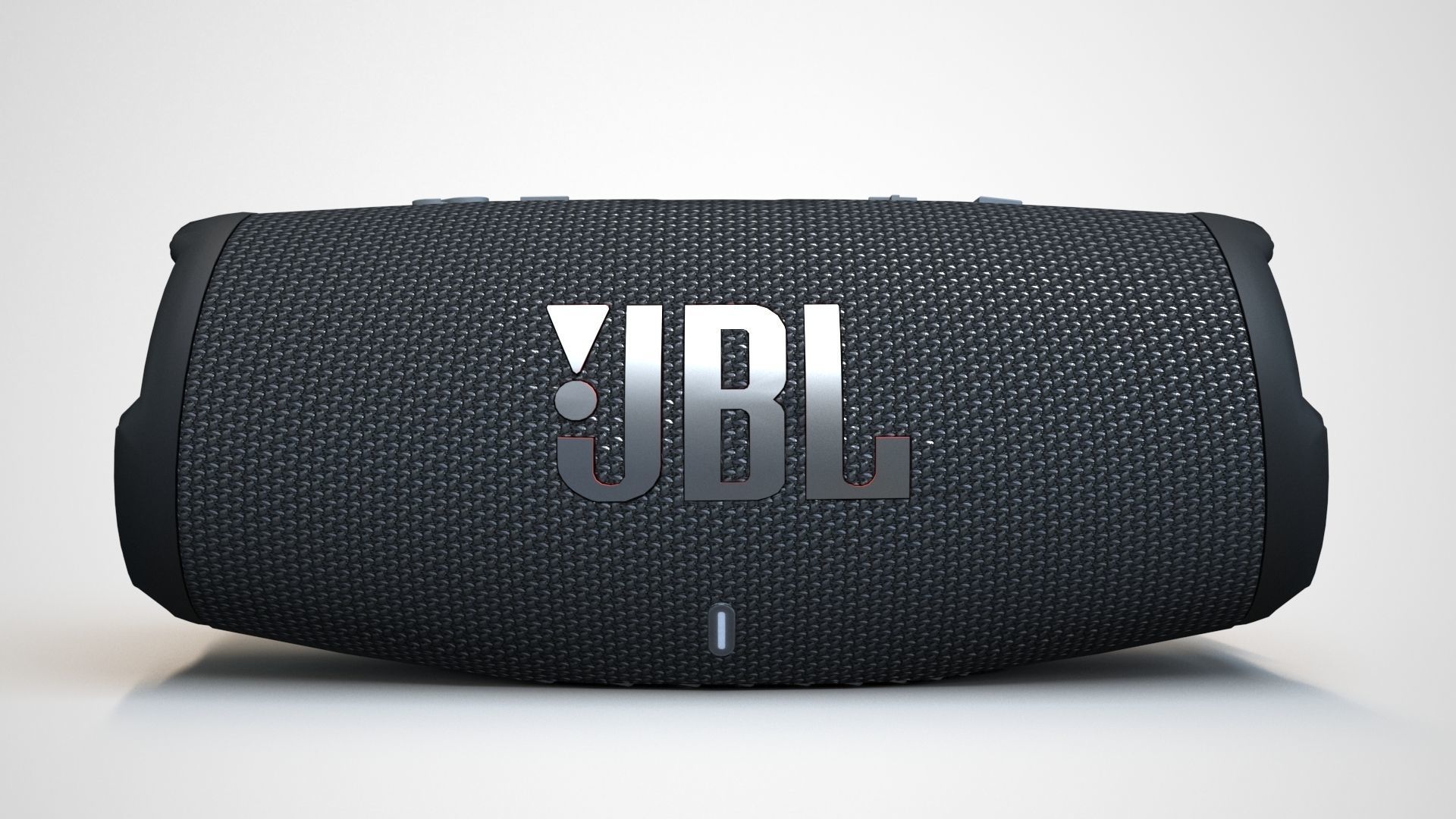 JBL Carge 5 Black Low-poly 3D model_5
