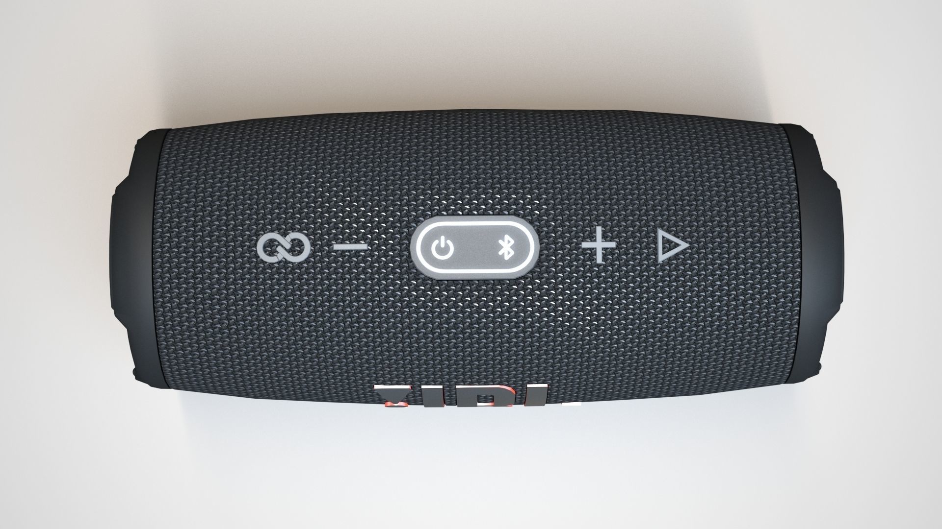 JBL Carge 5 Black Low-poly 3D model_10