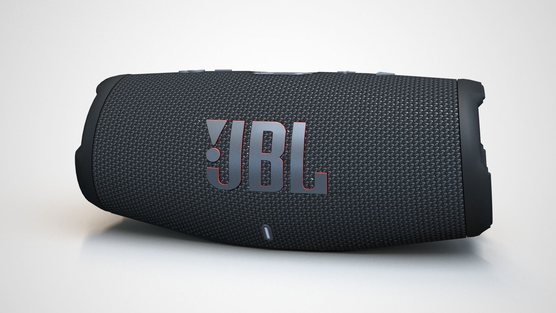 JBL Carge 5 Black Low-poly 3D model_48