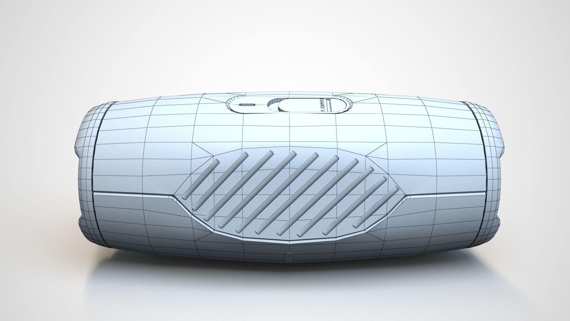 JBL Carge 5 Black Low-poly 3D model_15