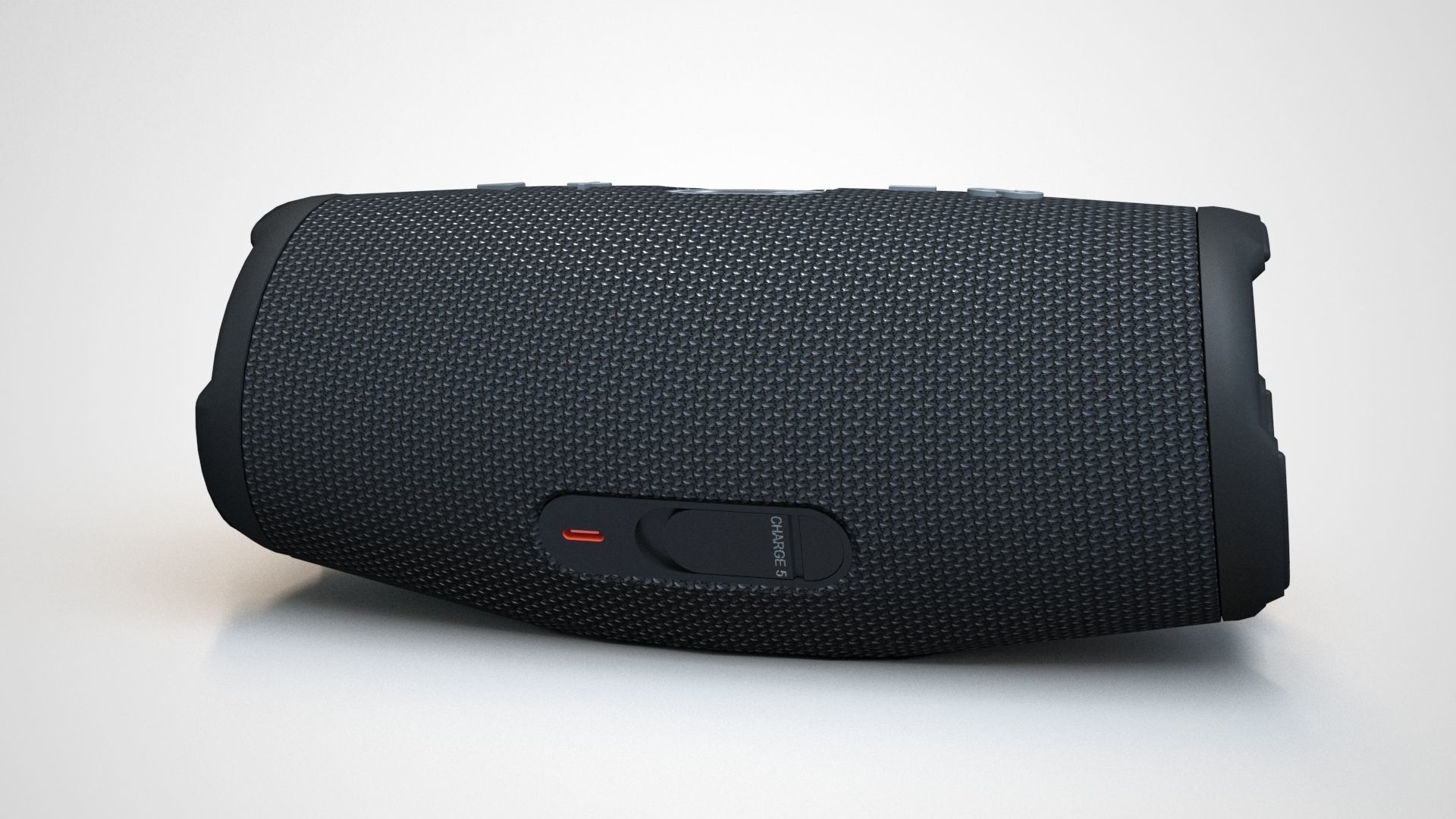 JBL Carge 5 Black Low-poly 3D model_30