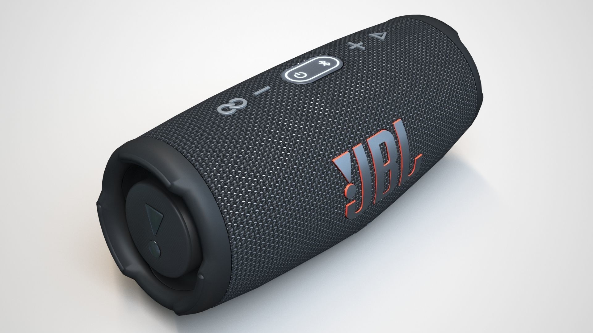 JBL Carge 5 Black Low-poly 3D model_7