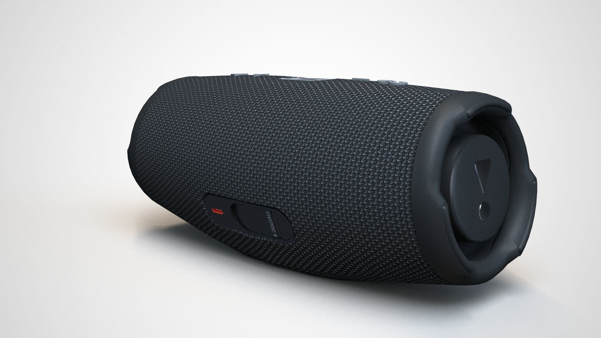 JBL Carge 5 Black Low-poly 3D model_27