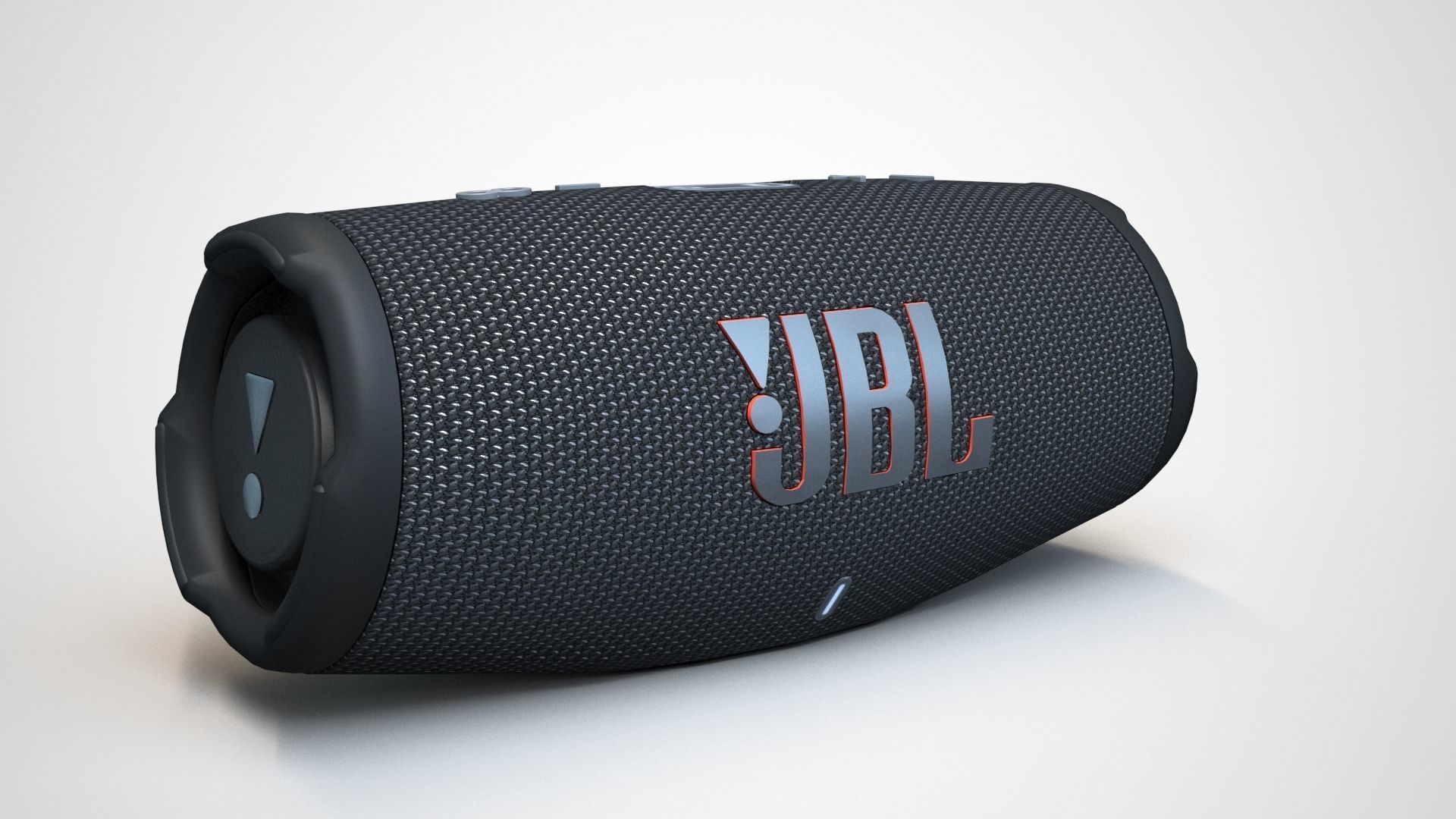 JBL Carge 5 Black Low-poly 3D model_17