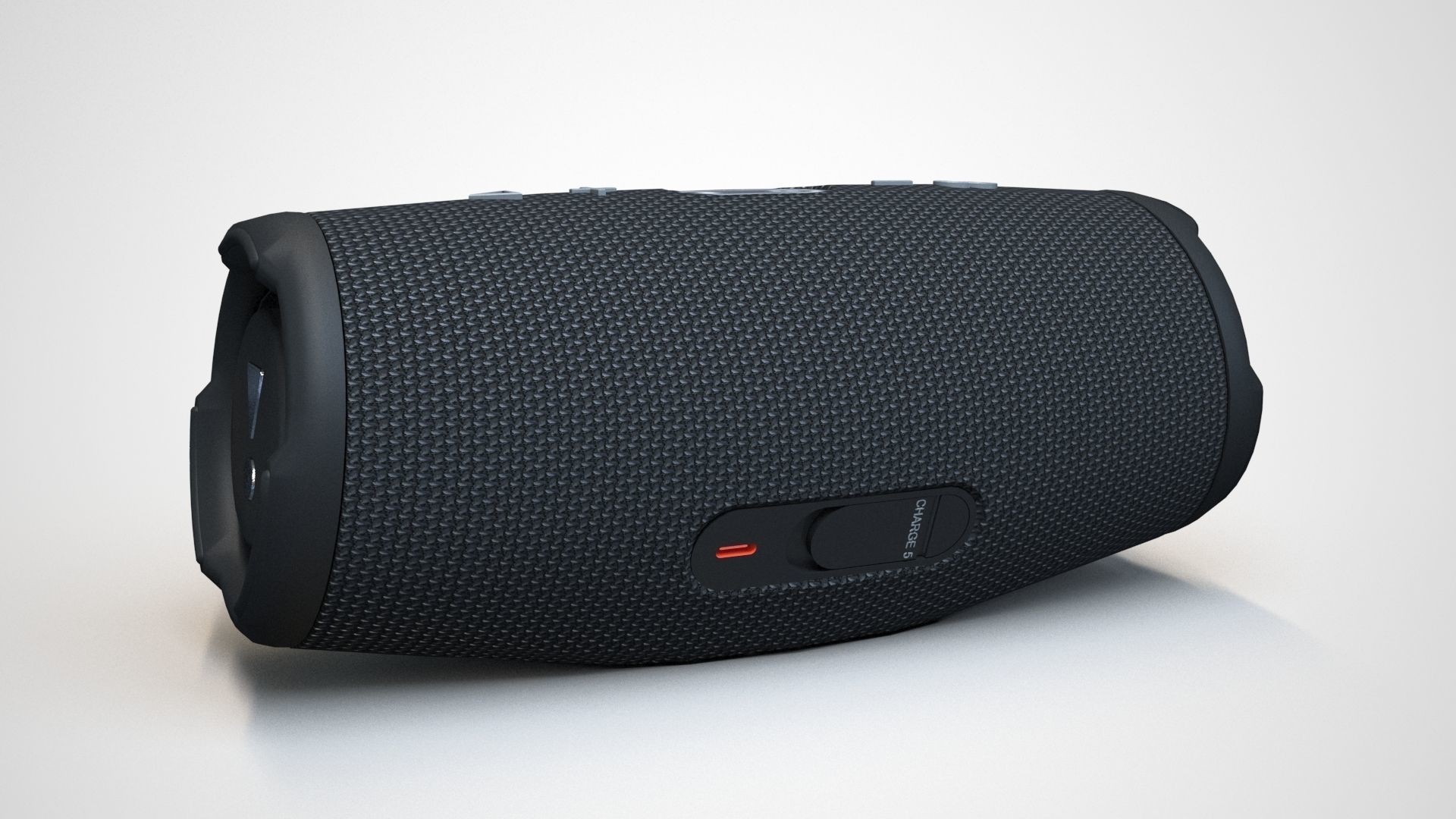 JBL Carge 5 Black Low-poly 3D model_34