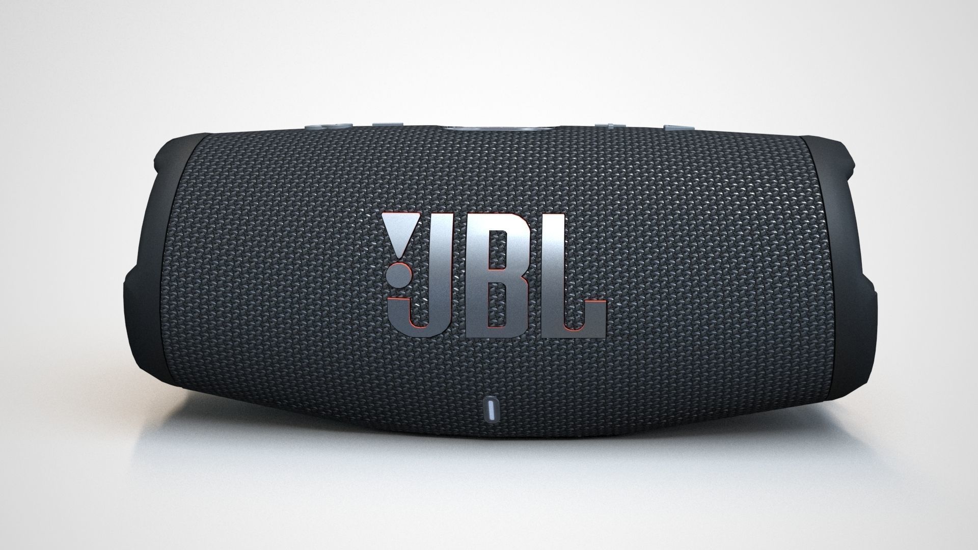 JBL Carge 5 Black Low-poly 3D model_49