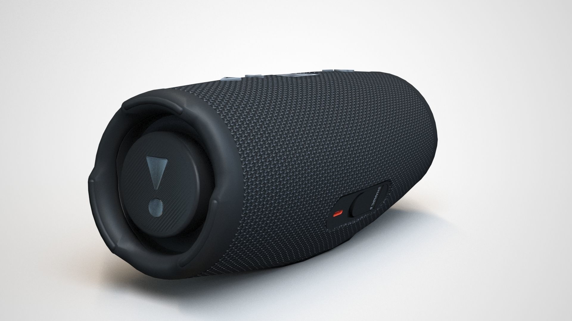 JBL Carge 5 Black Low-poly 3D model_37