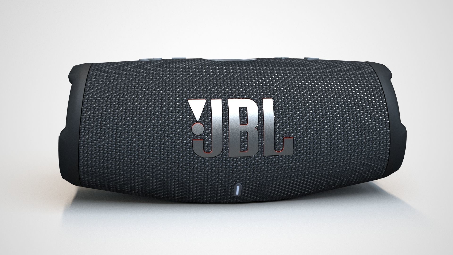 JBL Carge 5 Black Low-poly 3D model_50