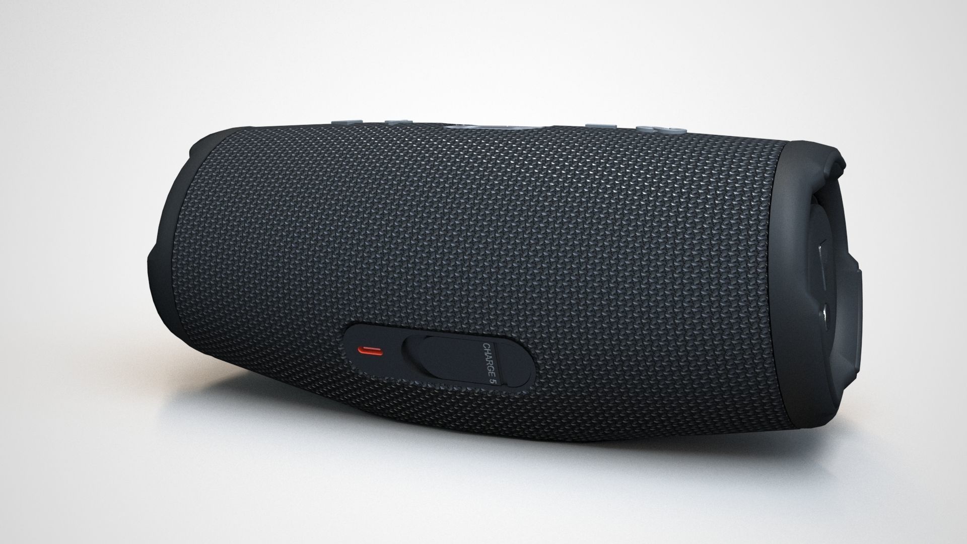 JBL Carge 5 Black Low-poly 3D model_29