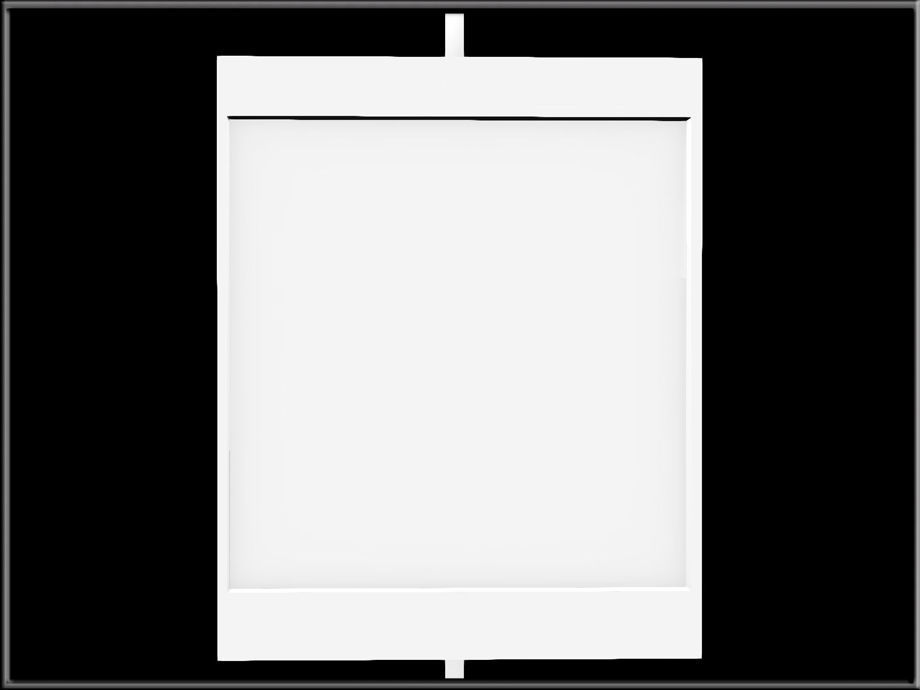 Display 7 poster frame Low-poly 3D model_1