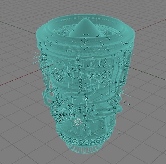 HAVOC-A01 Fictional Jet Engine 3D model_4