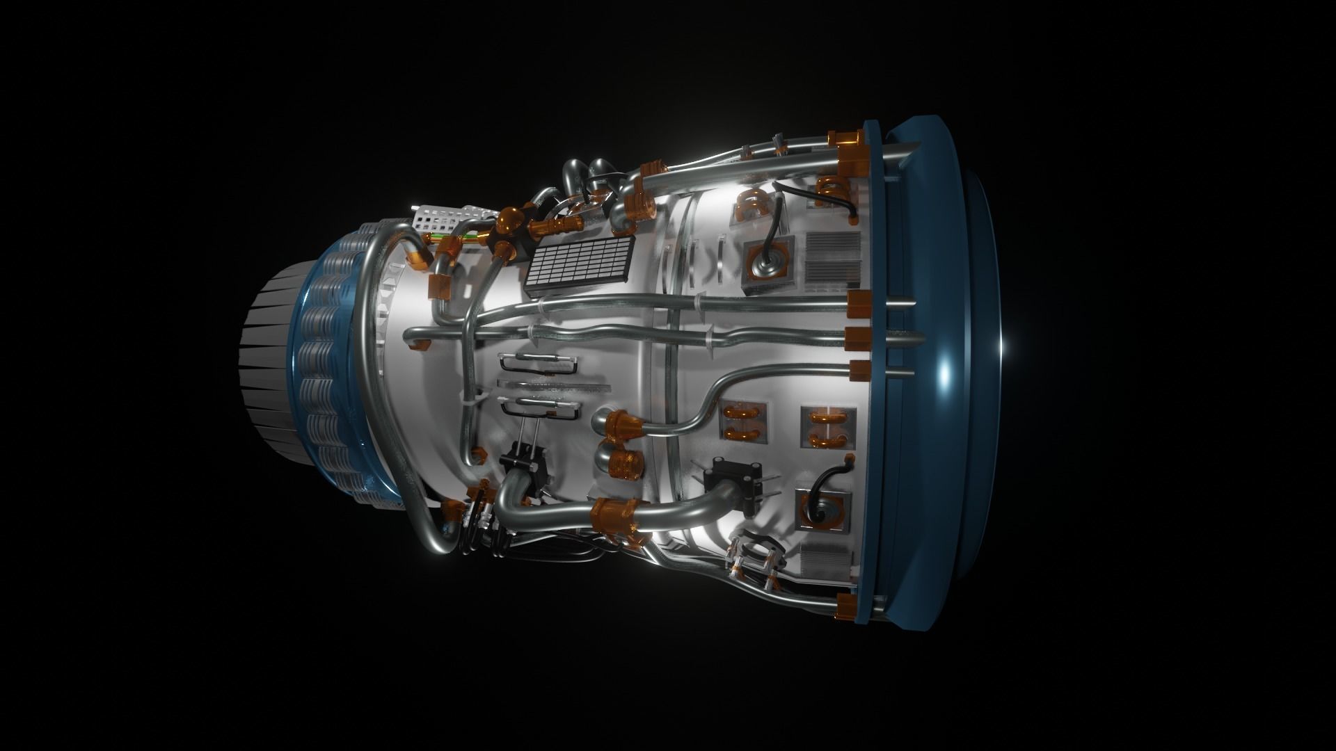 HAVOC-A01 Fictional Jet Engine 3D model_2