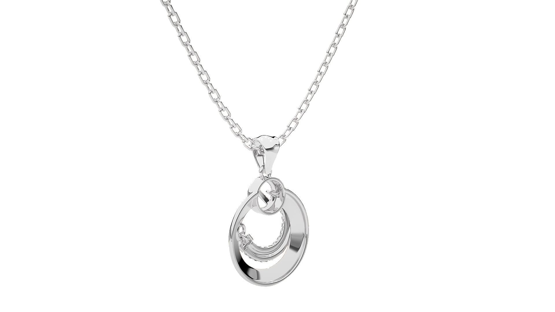 Women Diamaond pendant 3dm stl render detail  3D print model_8