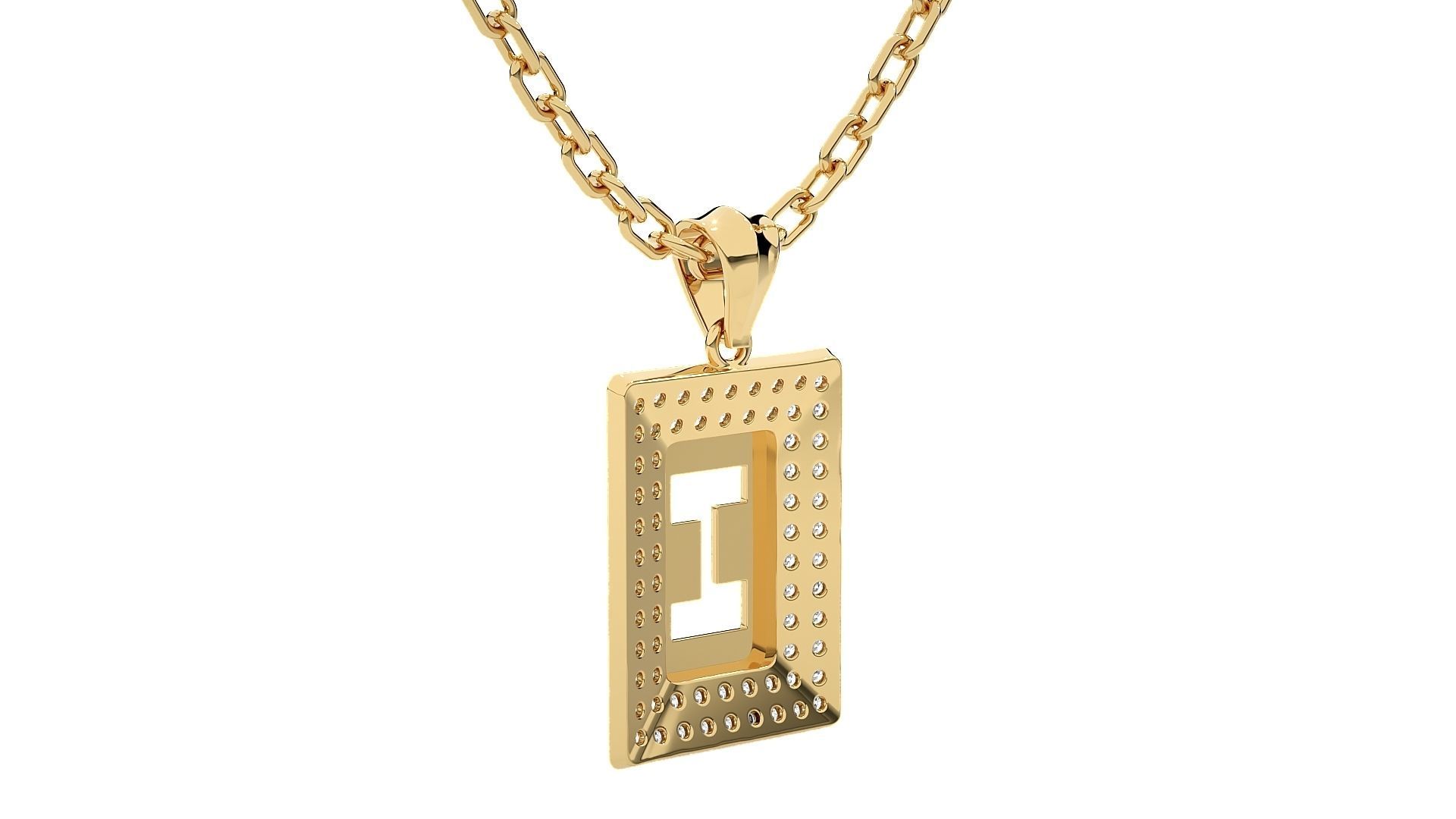 Women pendant 3dm stl render detail 3D print model_12