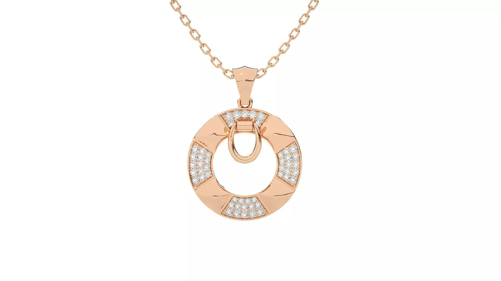 Women round pendant 3dm stl render detail 3D print model_0