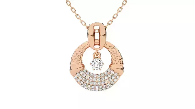 Women Dancing diamond pendant 3dm stl render detail  3D print model