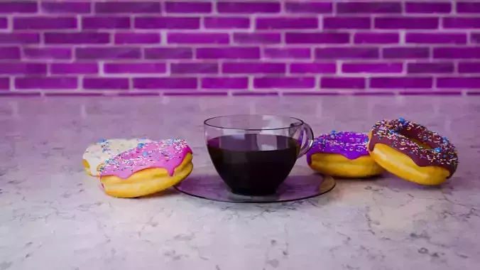 Donut Cup and Plate