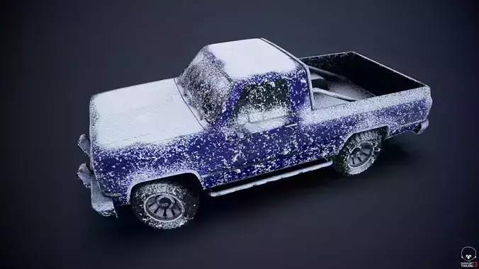 Snowy car