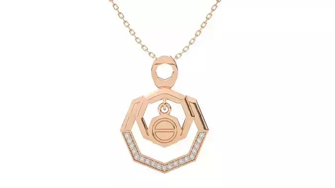 Women Dancing plate pendant 3dm stl render detail  3D print model