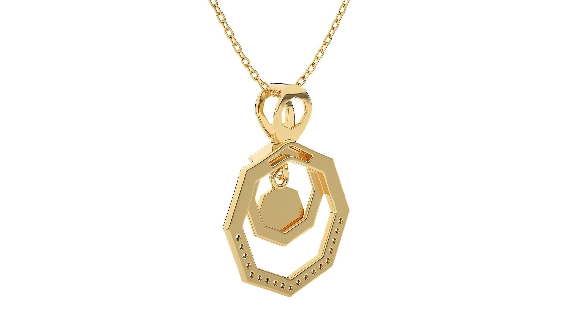 Women Dancing plate pendant 3dm stl render detail  3D print model_12