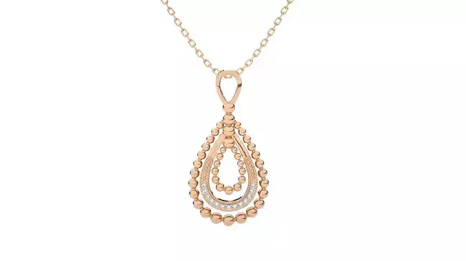 Women pendant 3dm stl render detail 