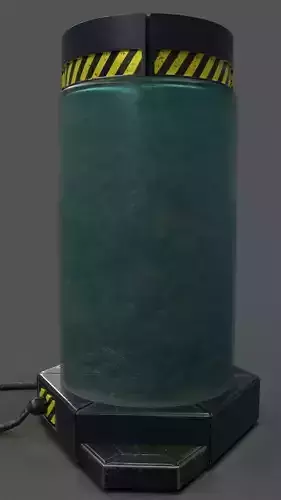 SCI-FI or SCIENCE LAB  CONTAINER  HIGH and LOW POLY