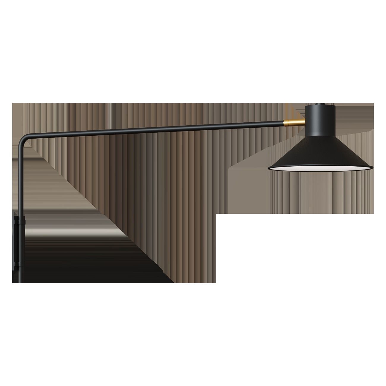 Wall lamp Plass black 3D model_1
