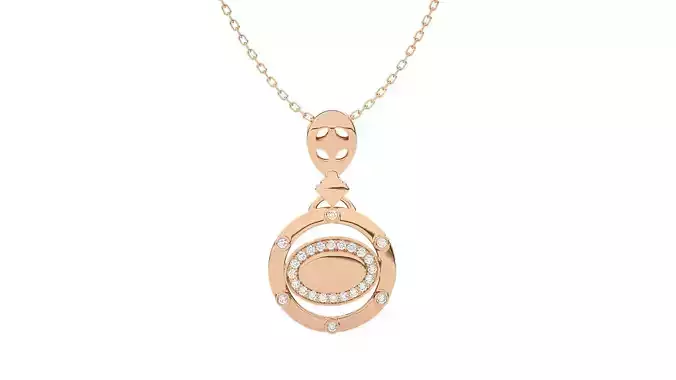 Women pendant 3dm stl render detail 