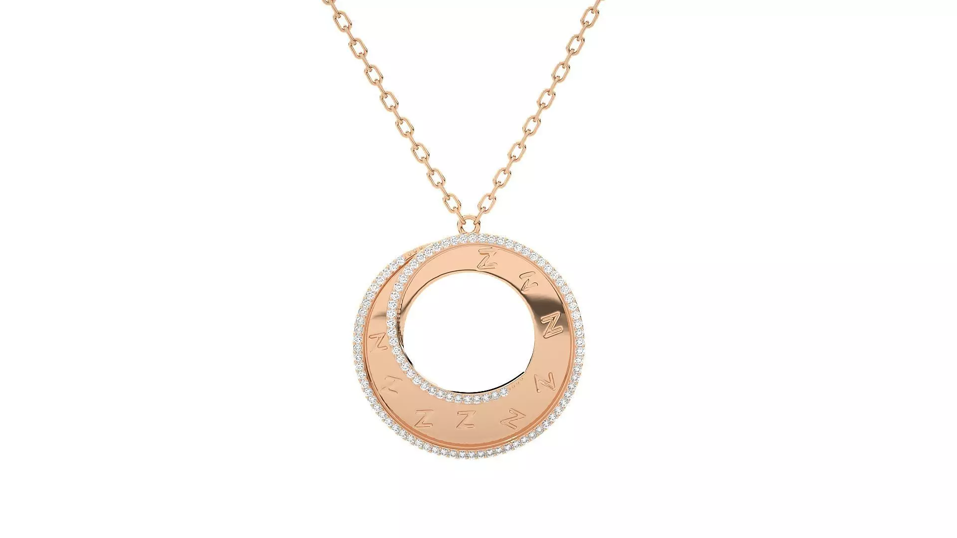 Women round pendant 3dm stl render detail 3D print model_0