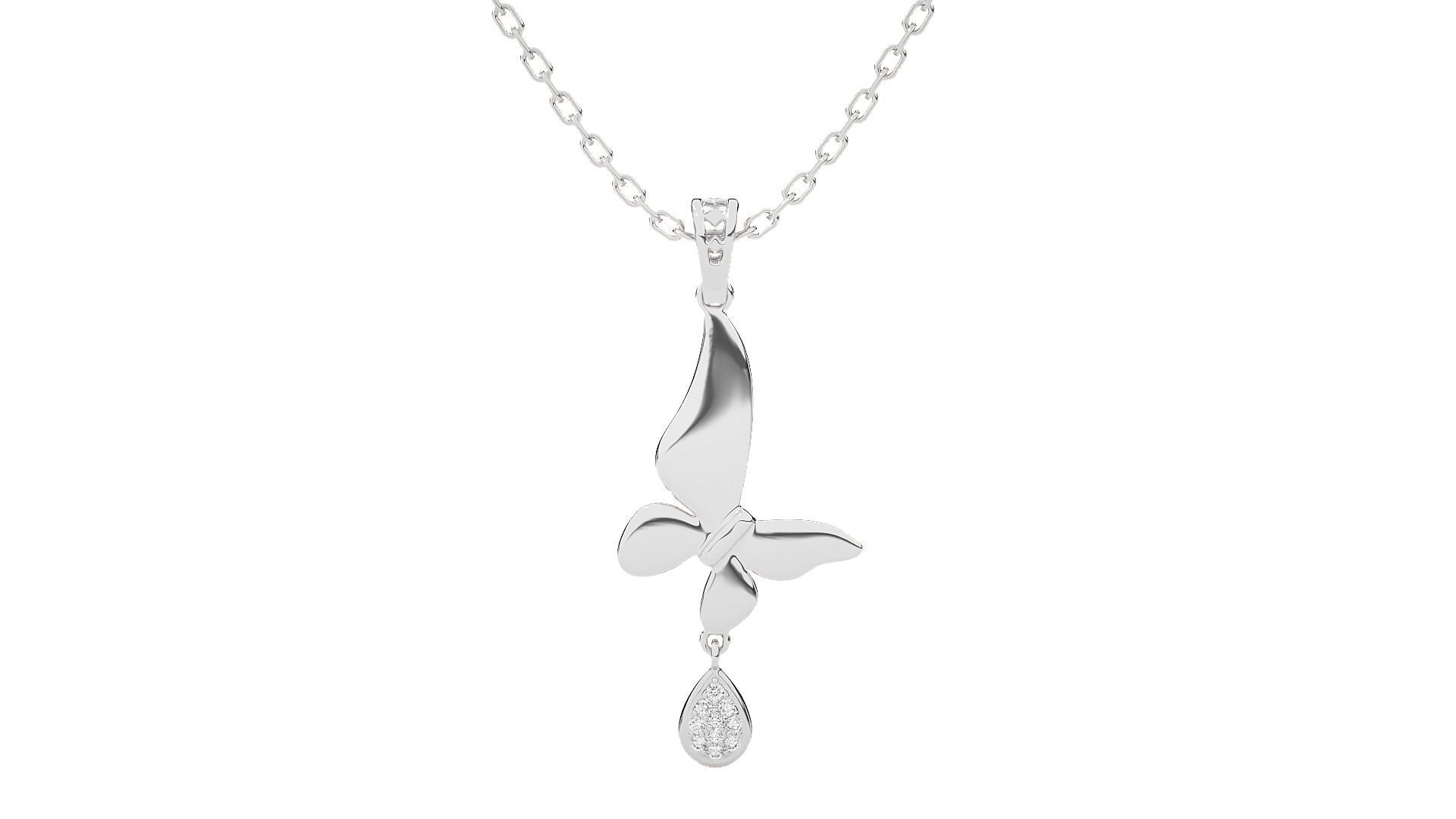 Women Bird pendant 3dm stl render detail  3D print model_5