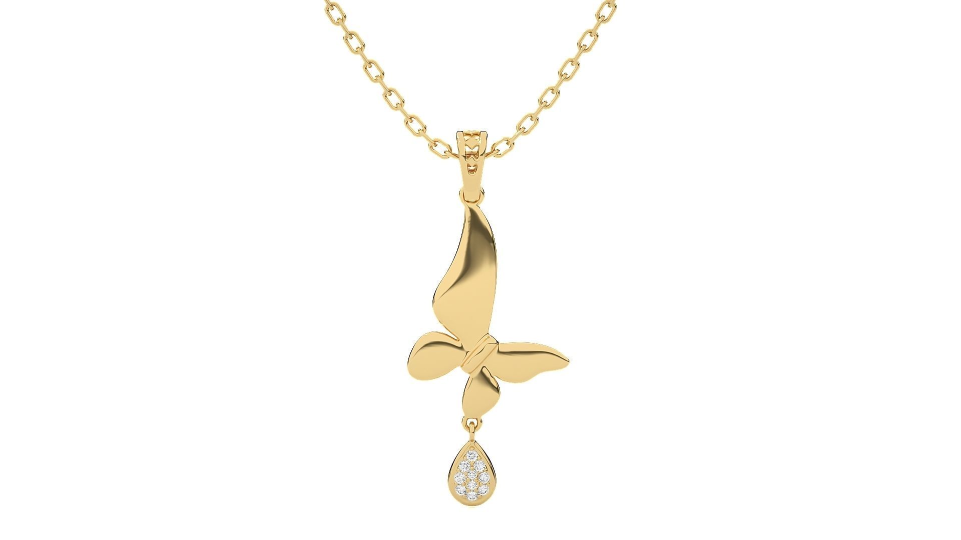 Women Bird pendant 3dm stl render detail  3D print model_9