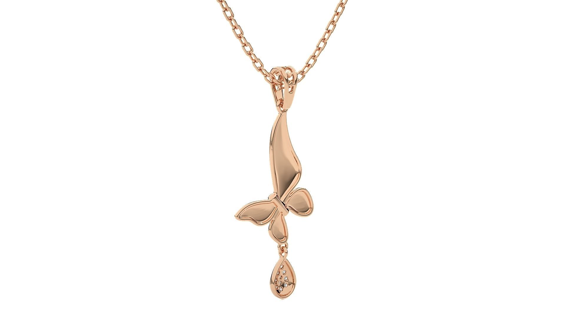 Women Bird pendant 3dm stl render detail  3D print model_4