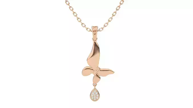 Women Bird pendant 3dm stl render detail  3D print model