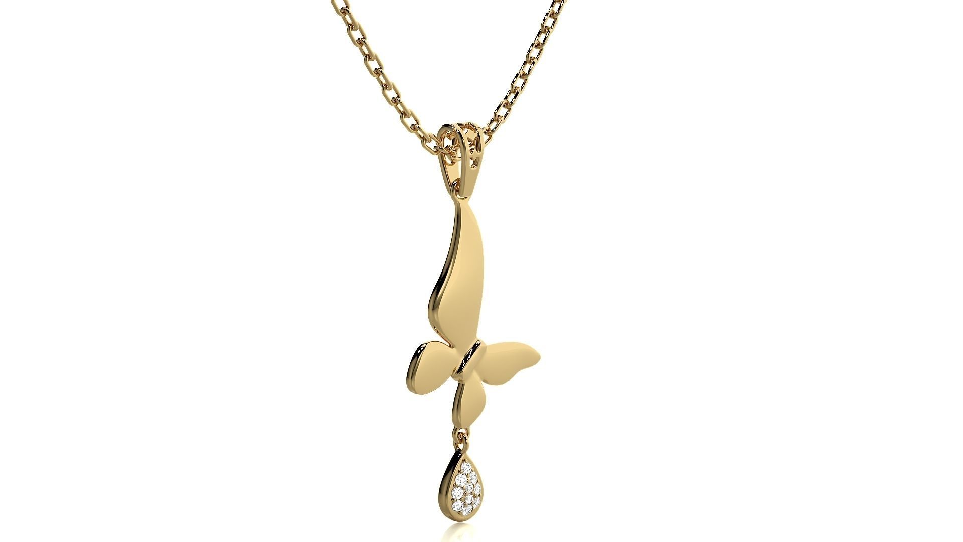 Women Bird pendant 3dm stl render detail  3D print model_10