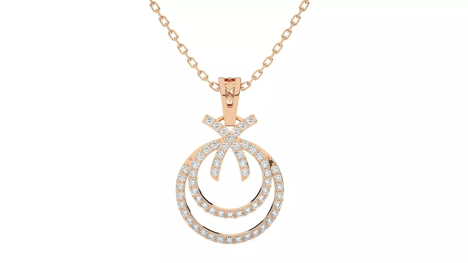 Women circles pendant 3dm stl render detail  3D print model_0