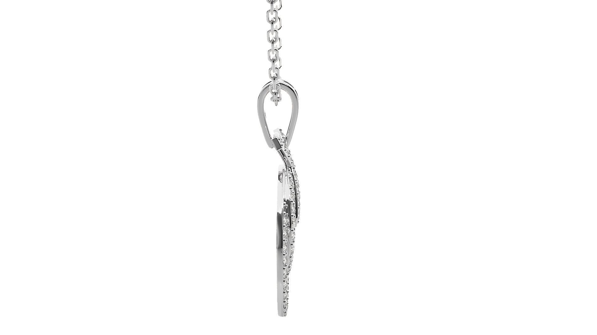 Women circles pendant 3dm stl render detail  3D print model_7