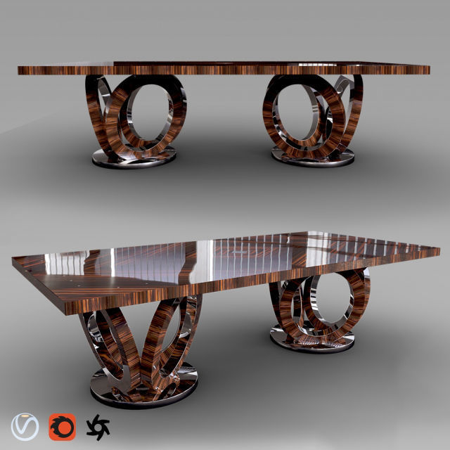 Table Collection Vol 01  14 Items 3D model_12