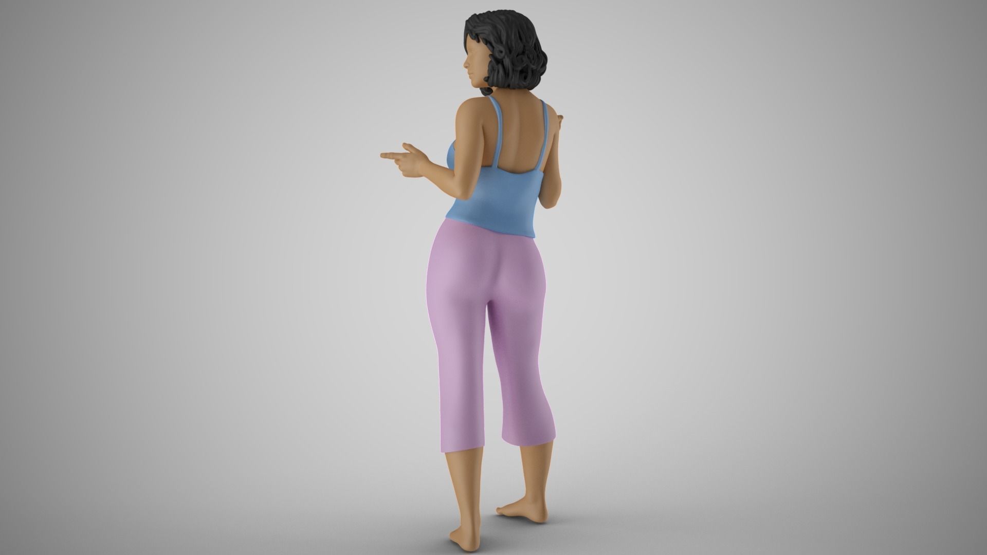 Girl Among two Choices 3D print model_8