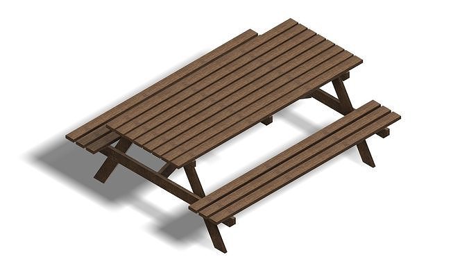 Picnic table 3D model