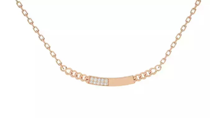 Women Chain pendant 3dm stl render detail  3D print model